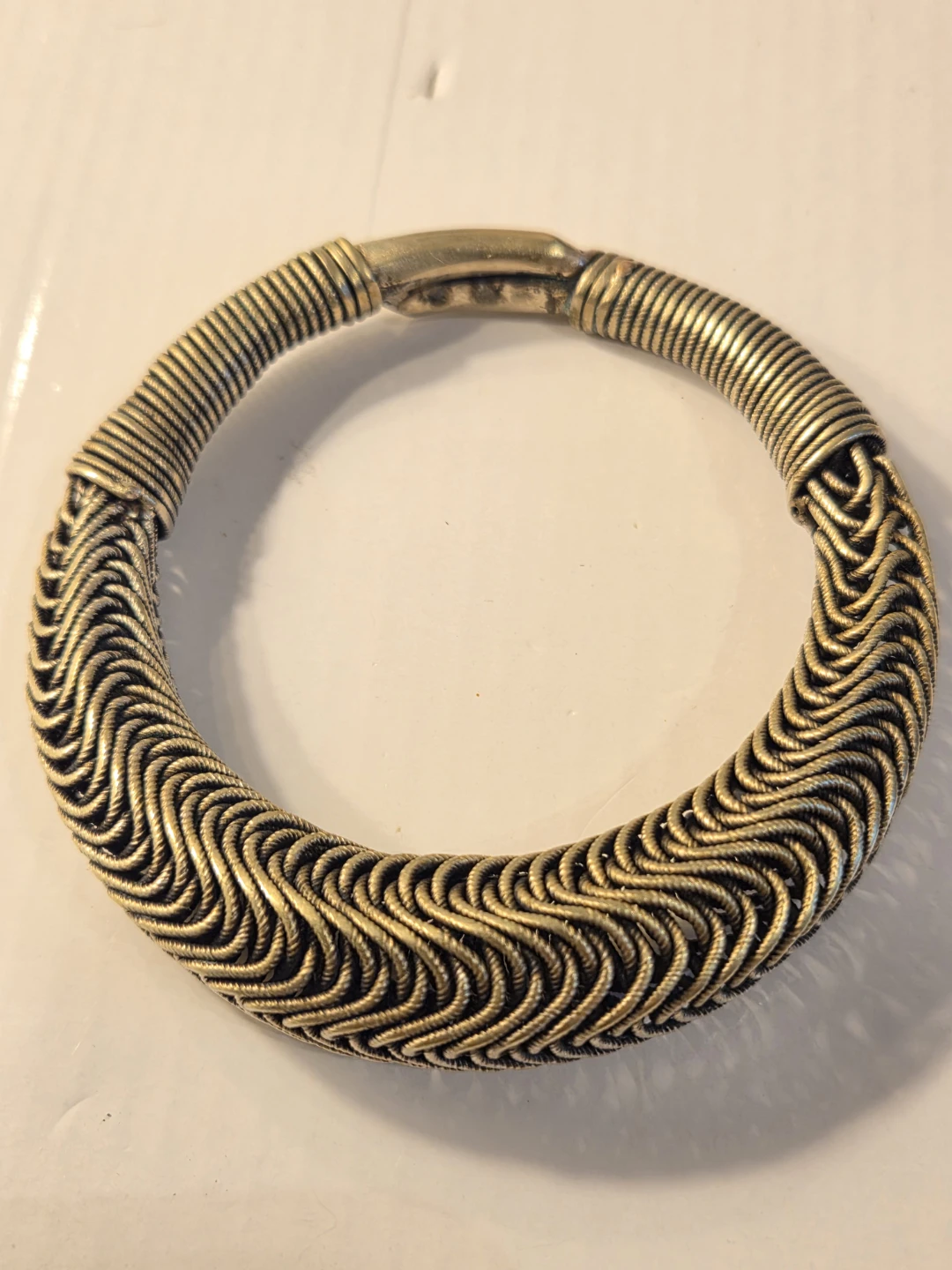 Woven Metal Cuff Bracelet