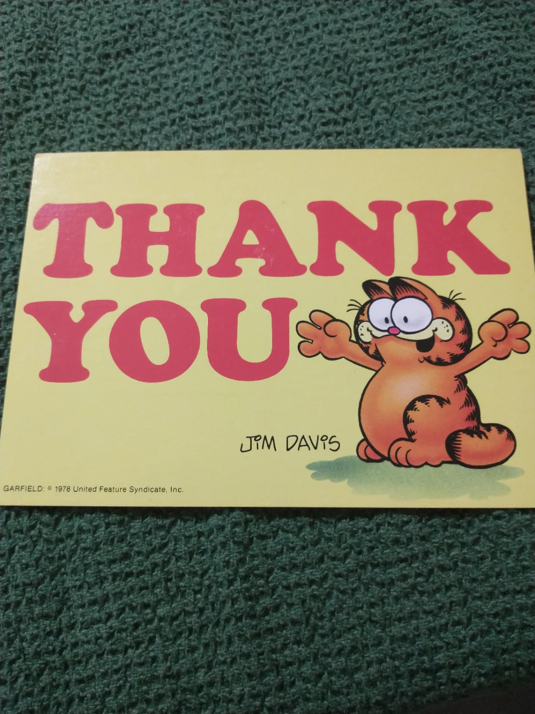 Three 1980s-1990s Garfield Postcards - photo 3