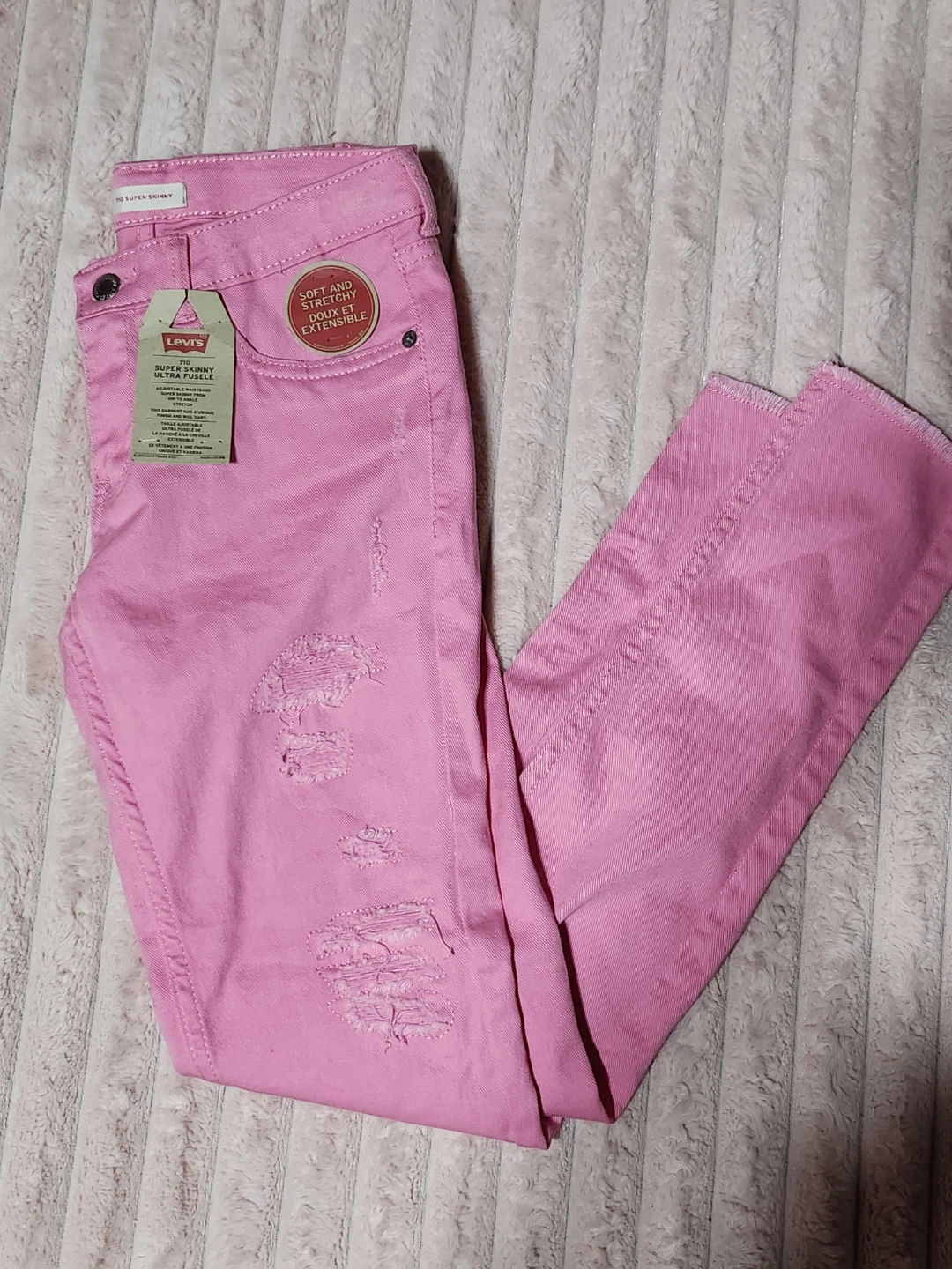 Kids Levi's Pink Super Skinny Ultra Fusible Jeans