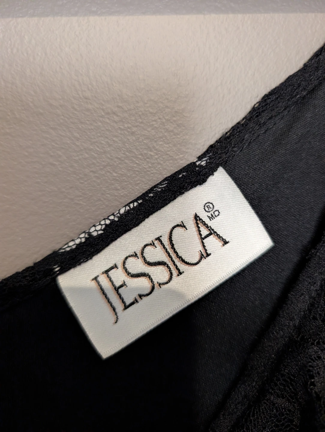 JESSICA Black Lace Ruffle V-Neck Dress - photo 2