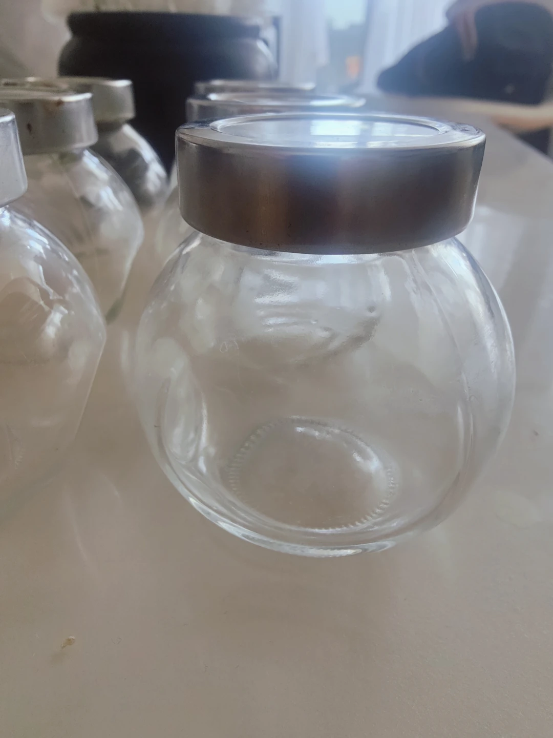 Set of 9 Glass Jars with Metal Lids - photo 2