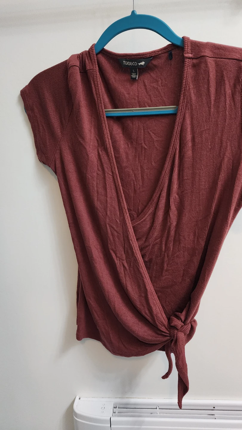 Red/pink Wrap Shirt