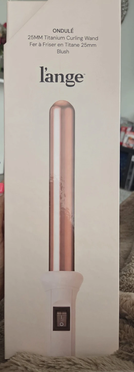 L'ange Ondulé 25mm Titanium Curling Wand Blush