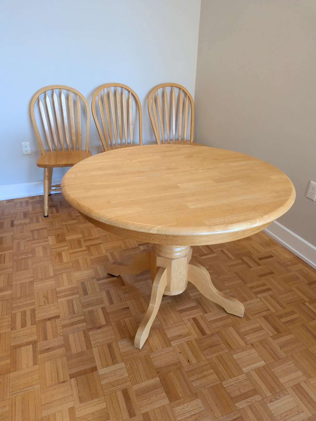 Wooden Dining Table with 4 Chairs - photo 2