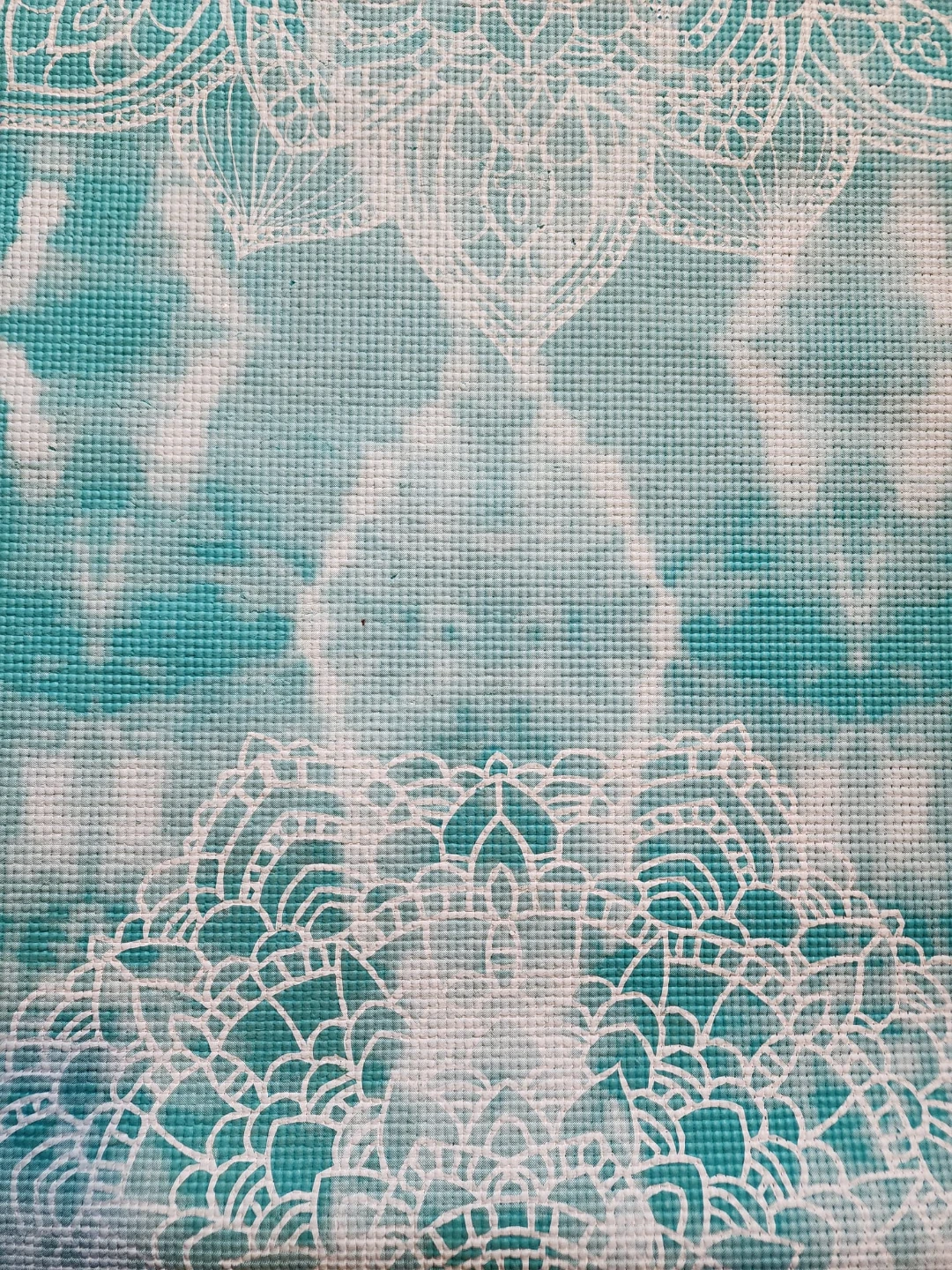 Teal Mandala Yoga Mat