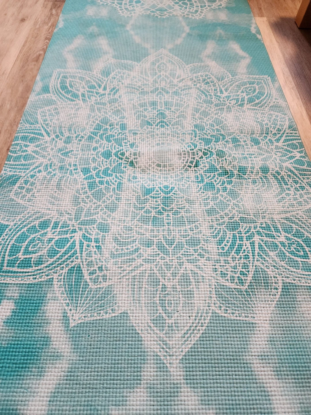 Teal Mandala Yoga Mat - photo 2