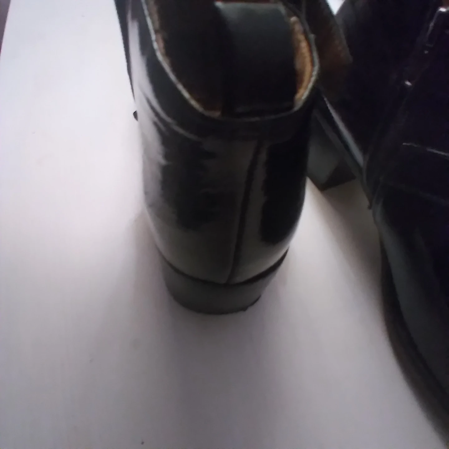 Franco Sarto Black Patent Leather Ankle Boots - photo 5
