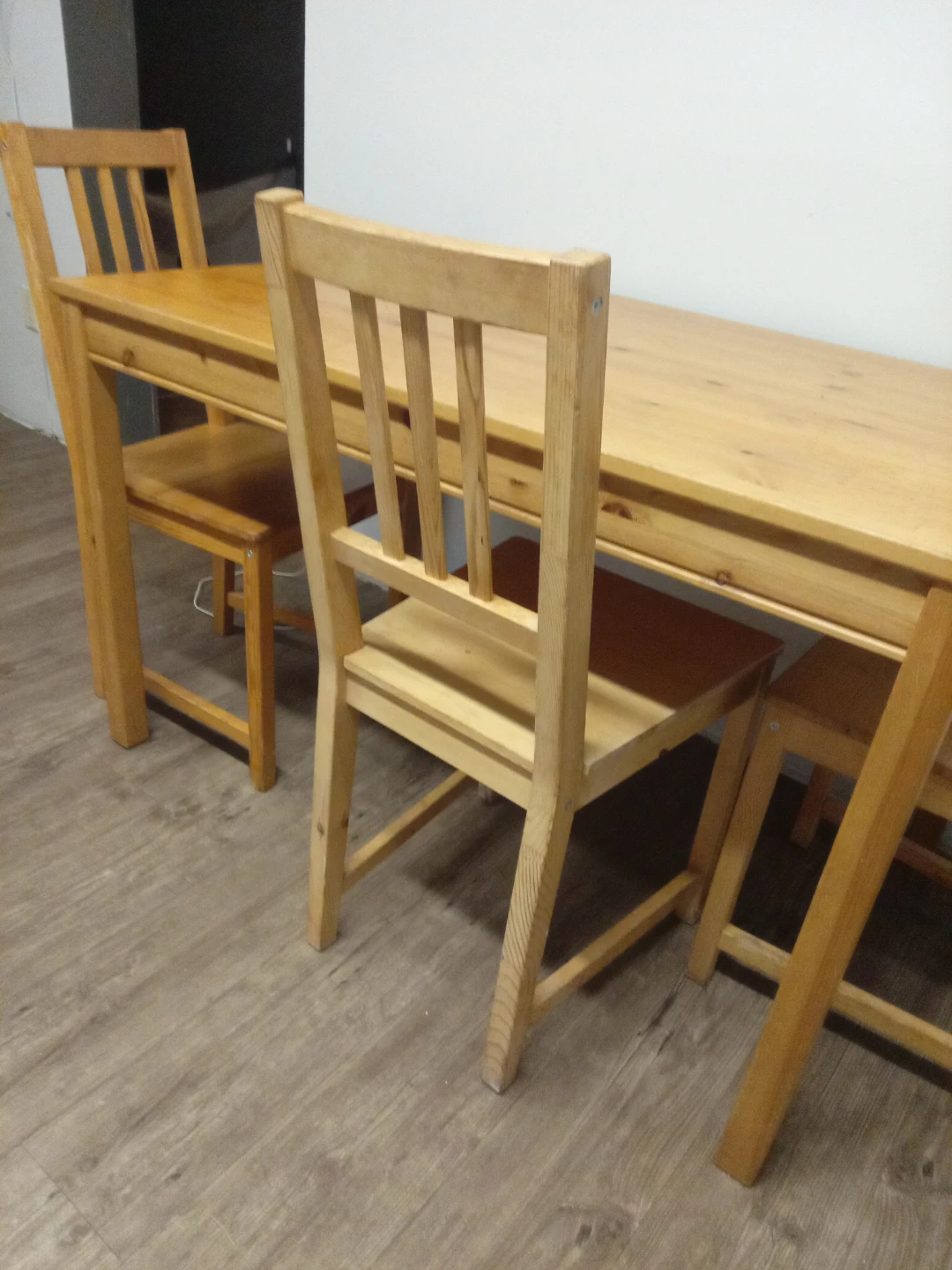 Wooden Dining Table and Chairs Set - photo 2