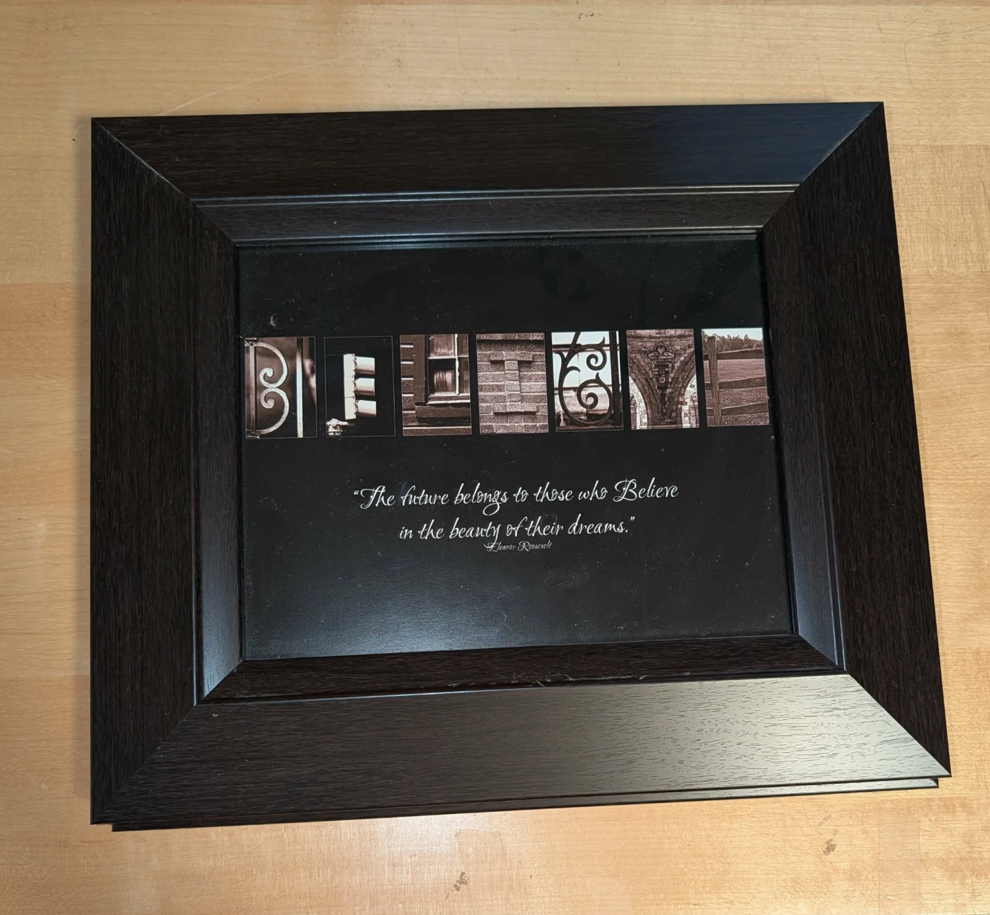 Inspirational Framed Art - Dale Carnegie Quote.
