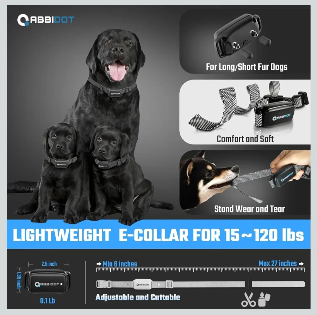 ABBIDOT 3300 Ft Dog Training Collar with Remote ..... - photo 3