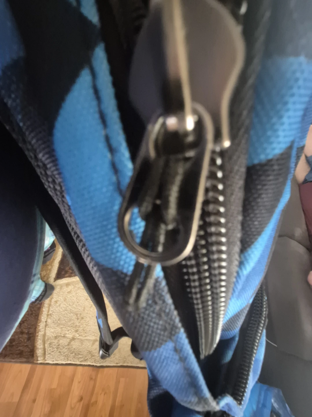 Roots Backpack Blue Geometric Pattern - photo 5