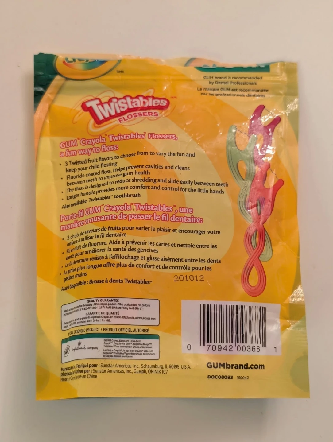 GUM Crayola Twistables Flossers 40 Count - photo 2