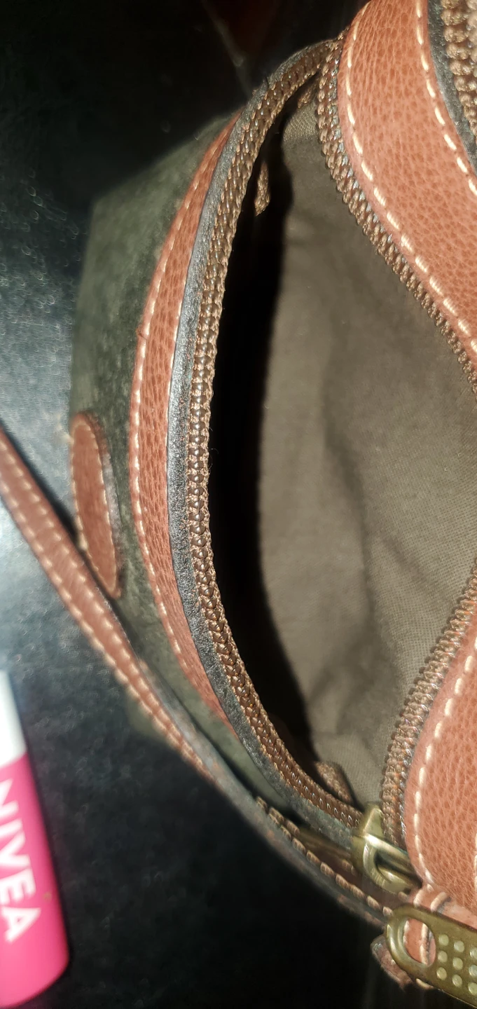 Brown Leather & Suede Crossbody Bag - photo 4