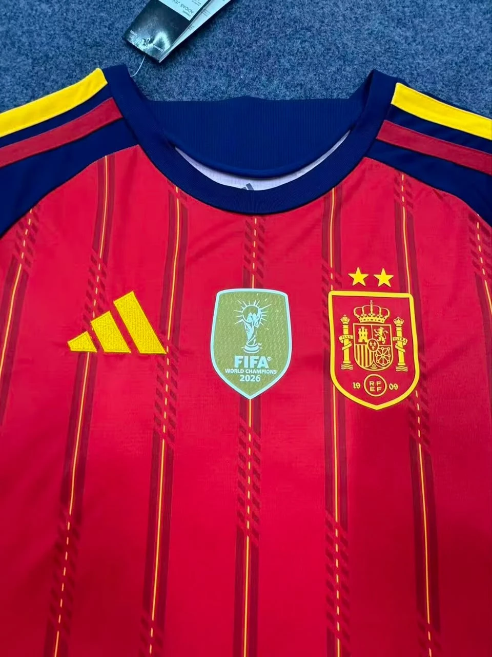 Spain 2 stars 2026 World Cup soccer jersey