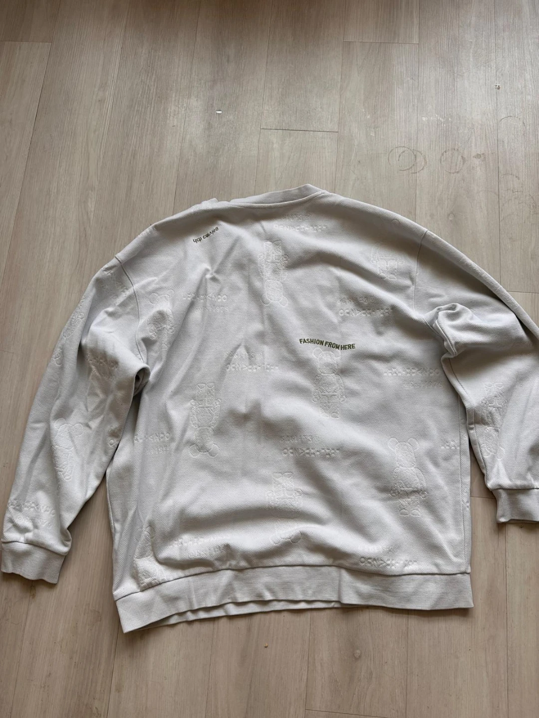 Light Grey Graphic Sweatshirt 6XL - photo 3