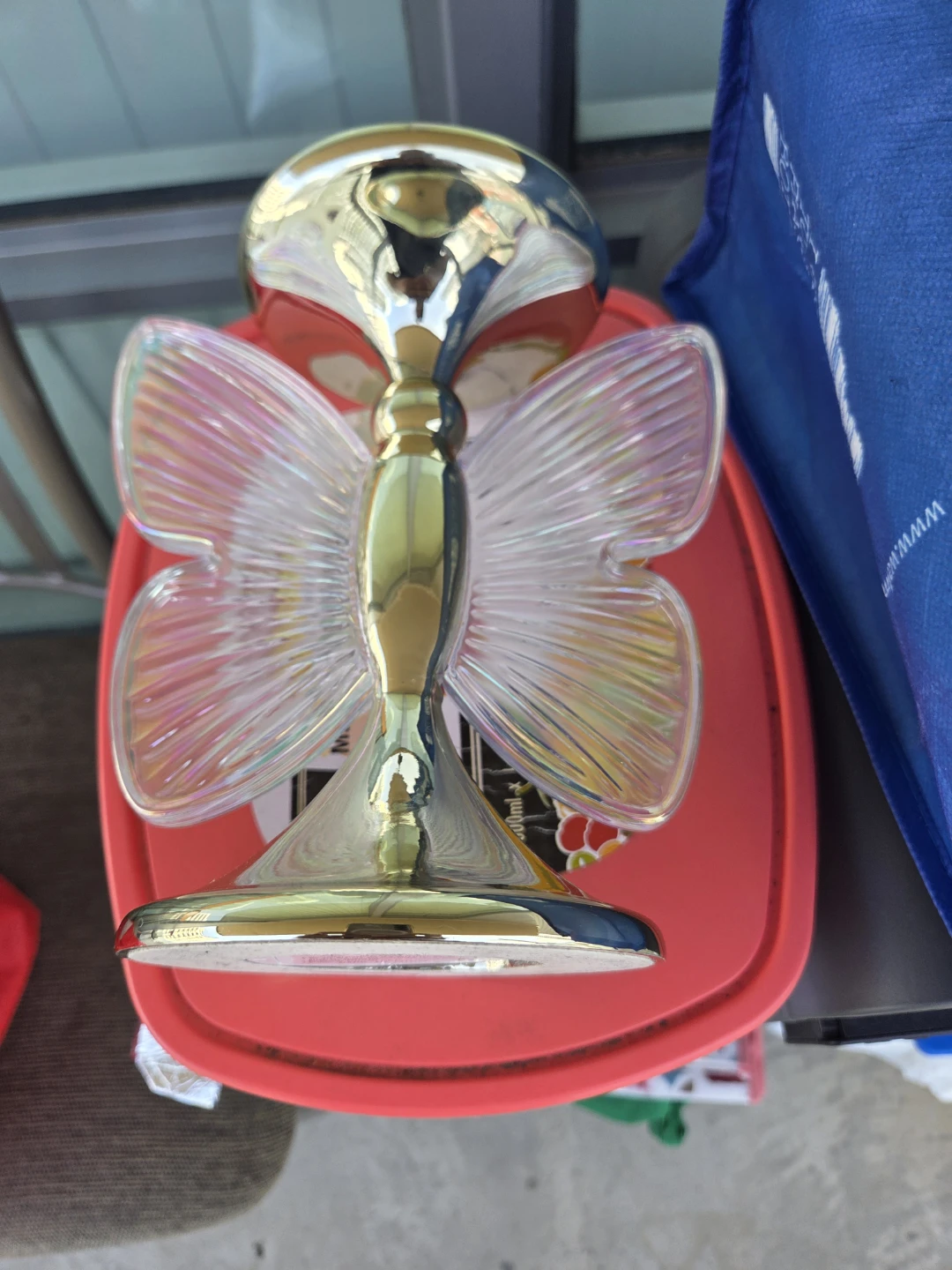 Gold Butterfly Candlestick Holder - photo 4