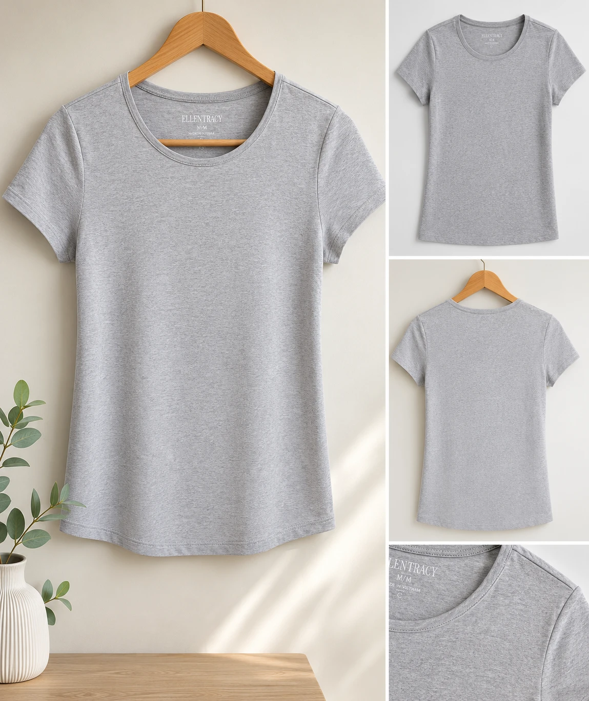 Ellen Tracy Grey T-Shirt