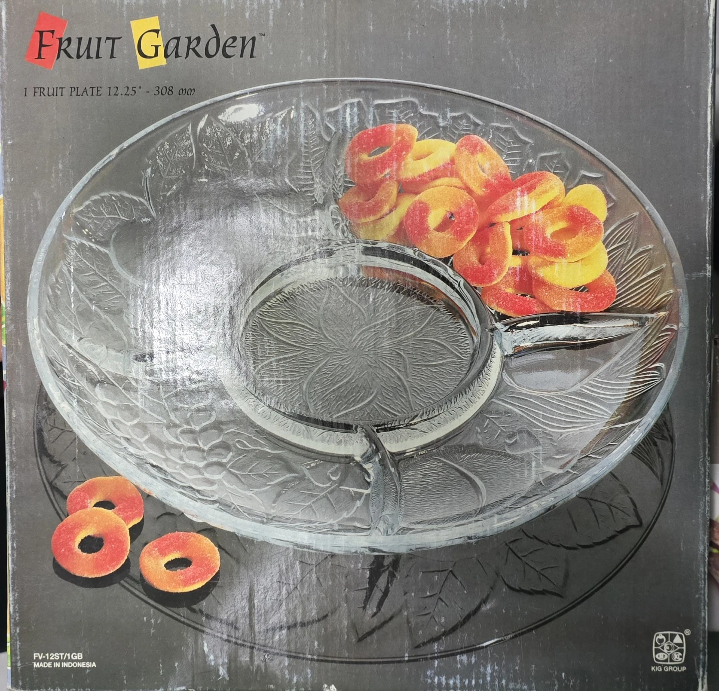 Fruit Garden 12.25" Glass Serving Platter - photo 2