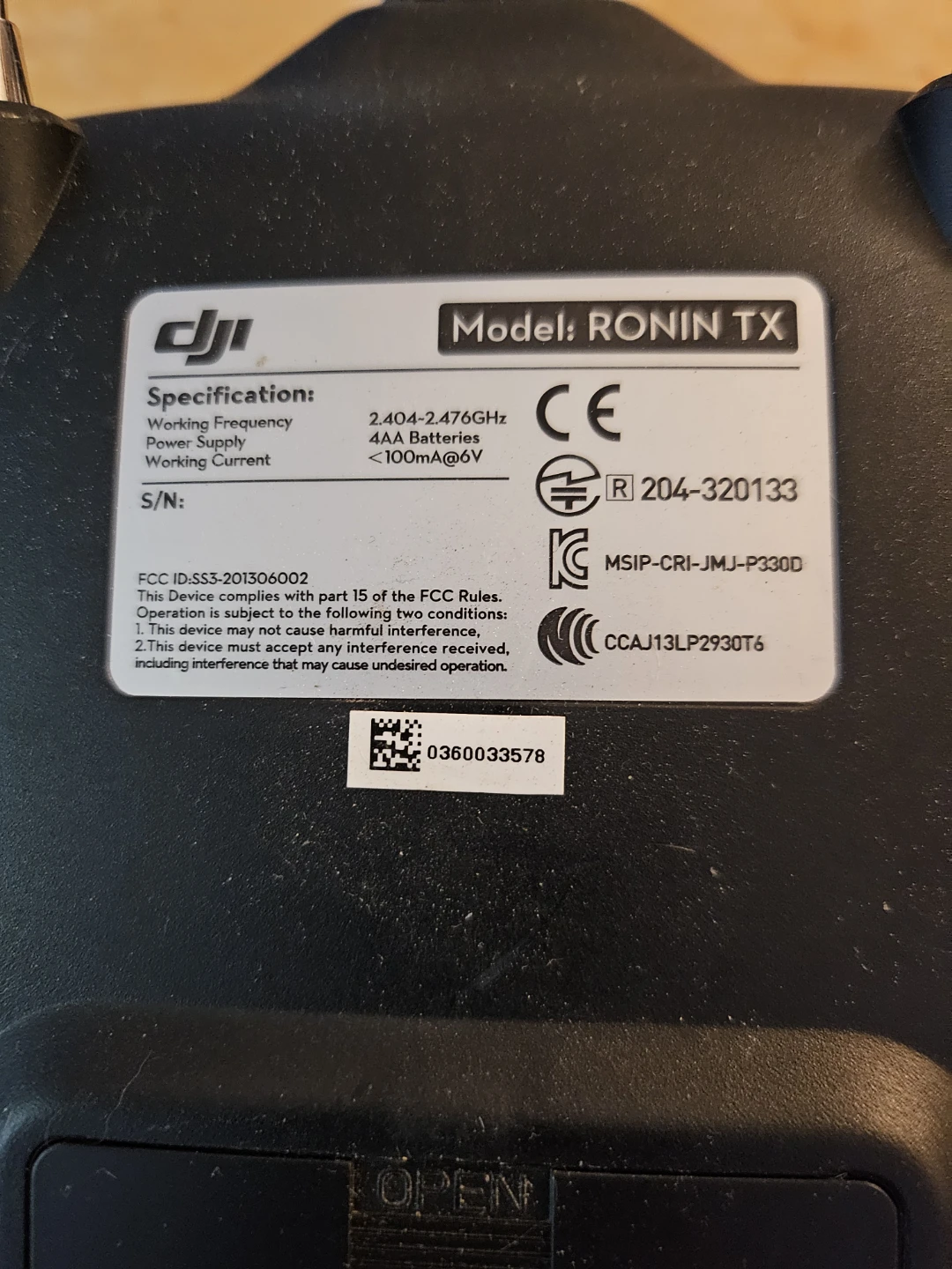 DJI Ronin TX Stabilized Gimbal System Remote Controller - photo 3