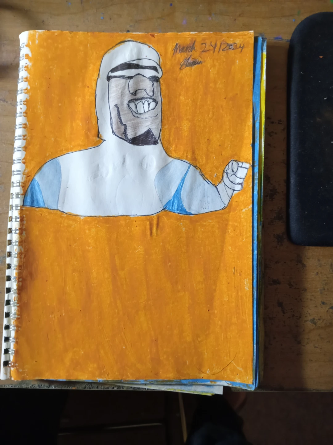 ICEMAN WITH ORANGE BACKGROUND BY CUSTOM ARTIST SHERWIN - photo 5