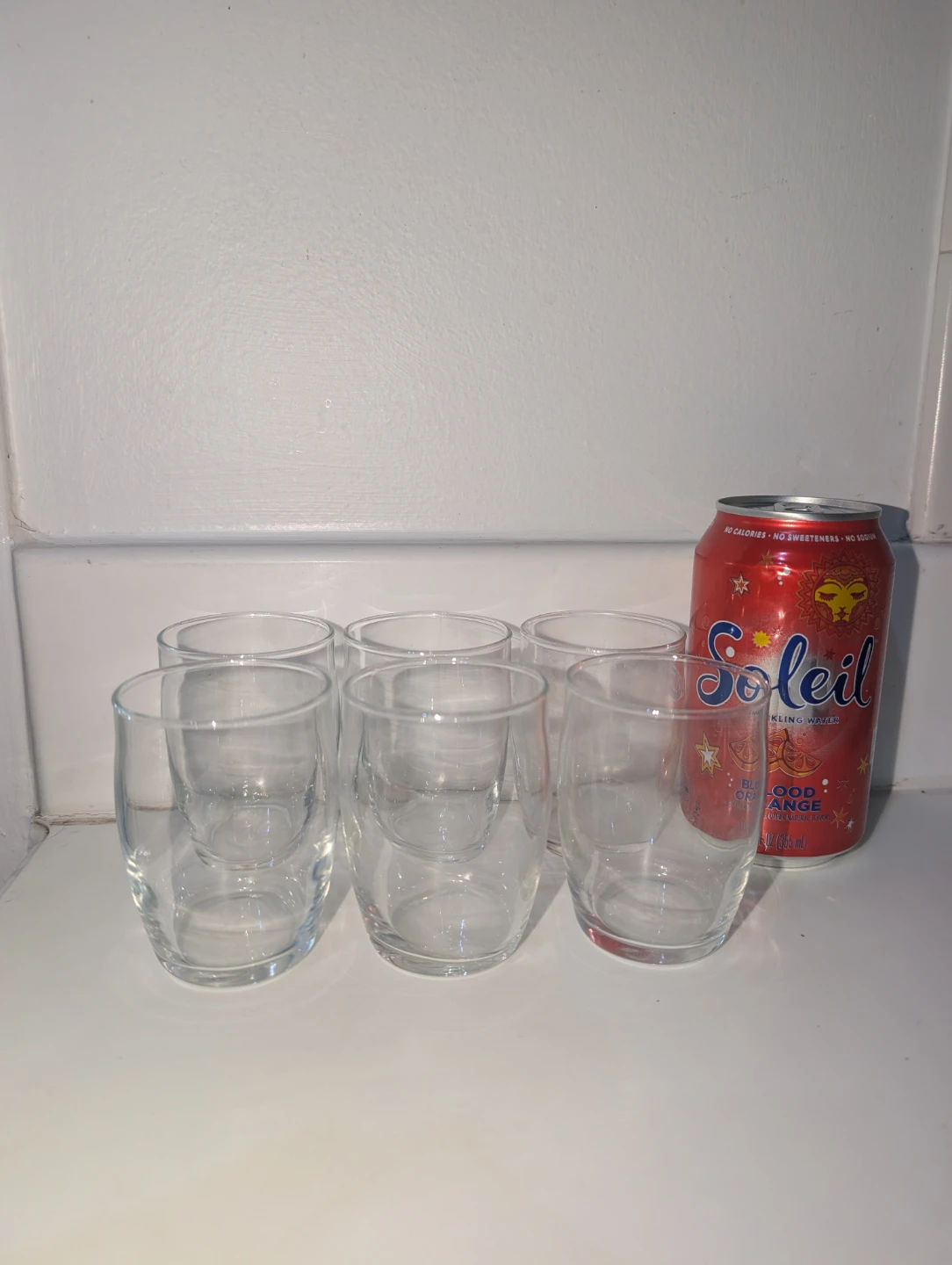 Set of 6 Clear dessert/drink cups