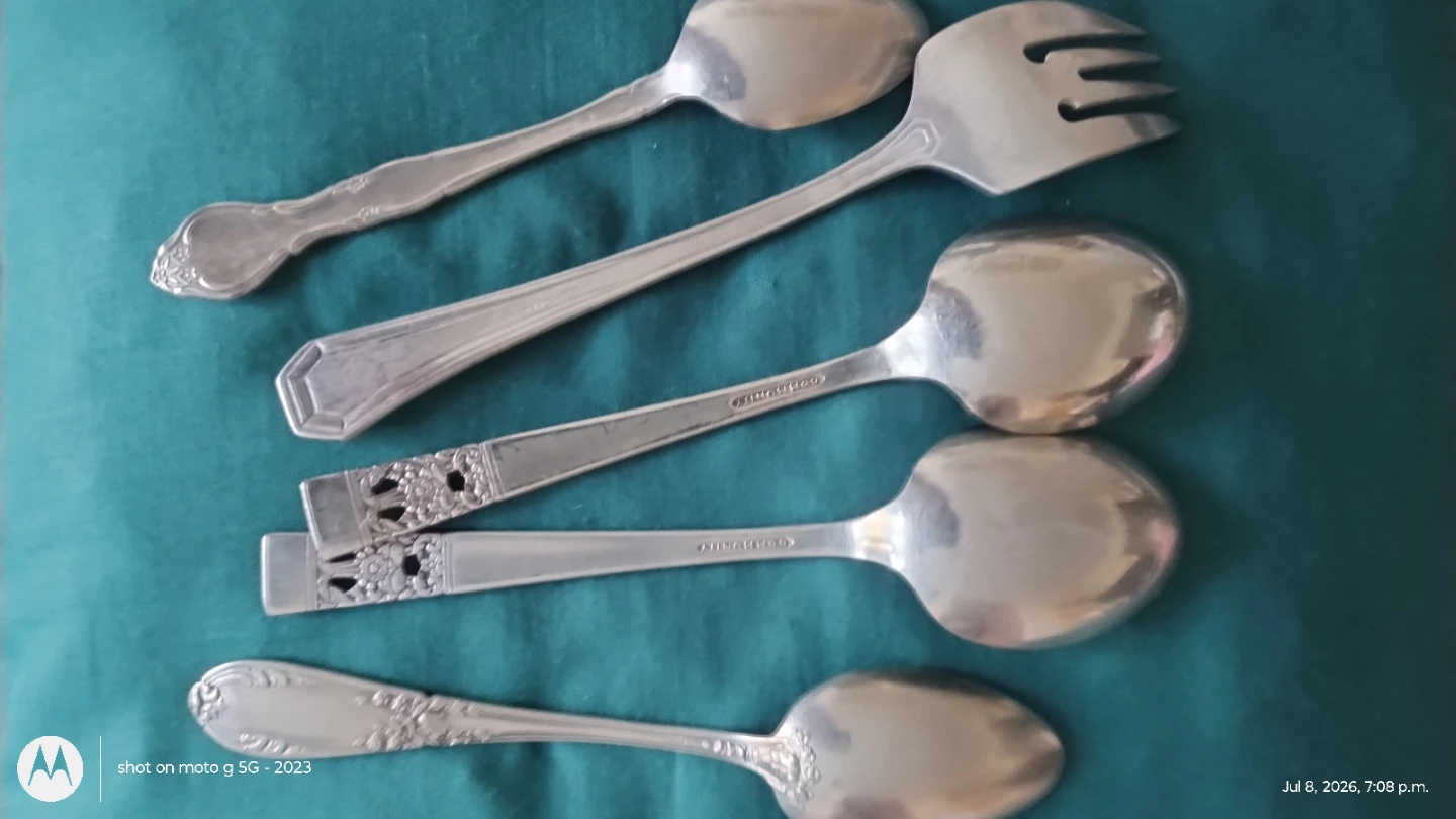 Silver Plated Serving Utensils Set - photo 4