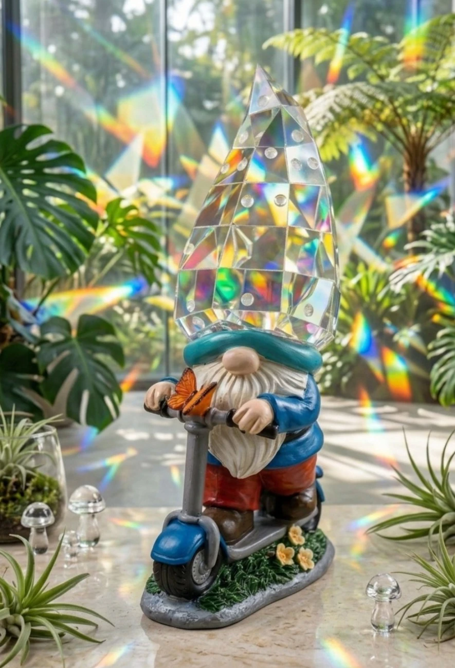 New Garden Gnome Statue on Scooter - photo 2