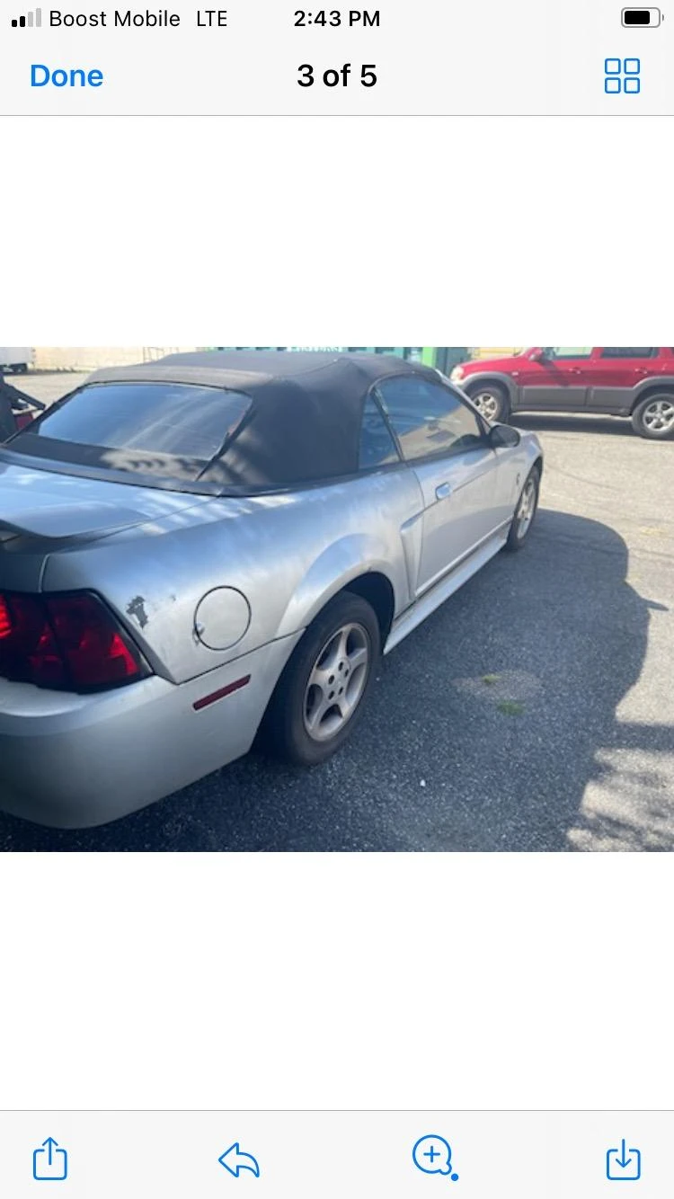 2001 Silver Ford Mustang Convertible - photo 3