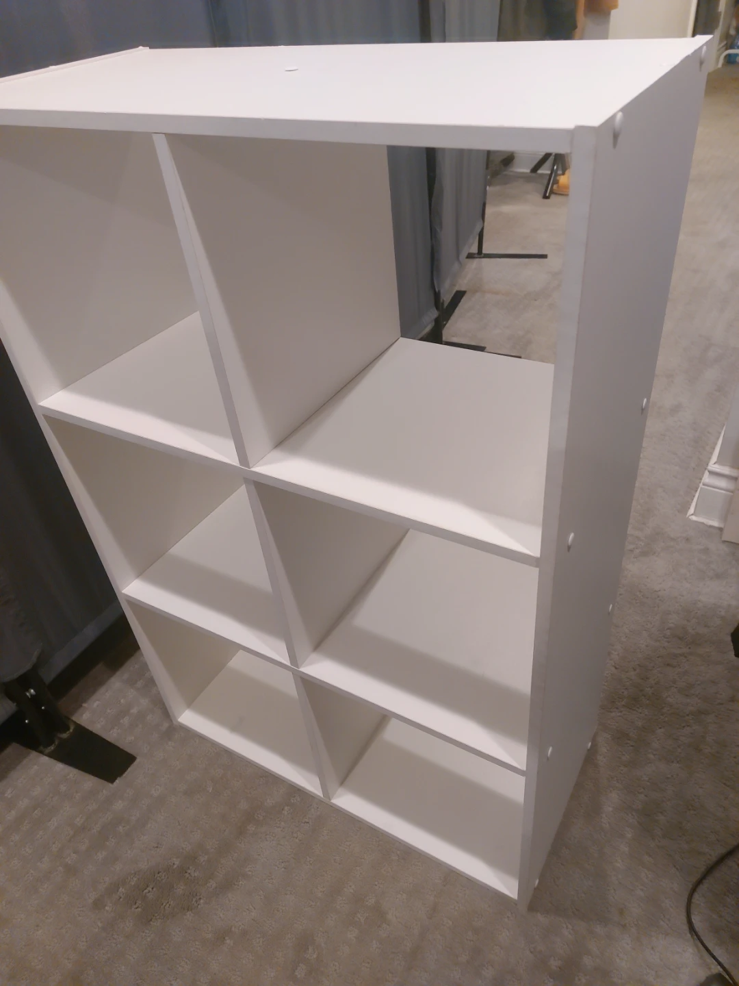 White 6-Cube Storage Shelf - photo 2