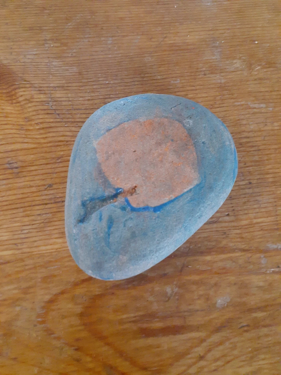 Painted glow in the dark Rock Decoration