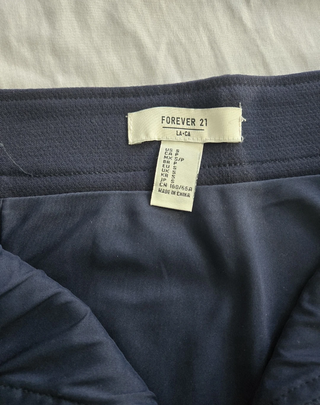 Navy blue short skirt - Size S - photo 3
