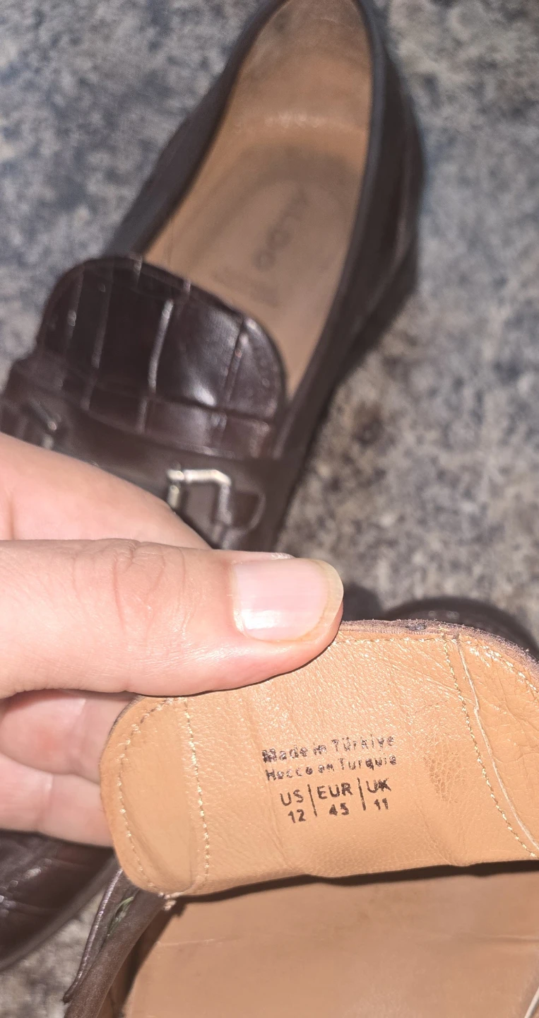 ALDO Brown Croc Loafer Shoes - photo 4