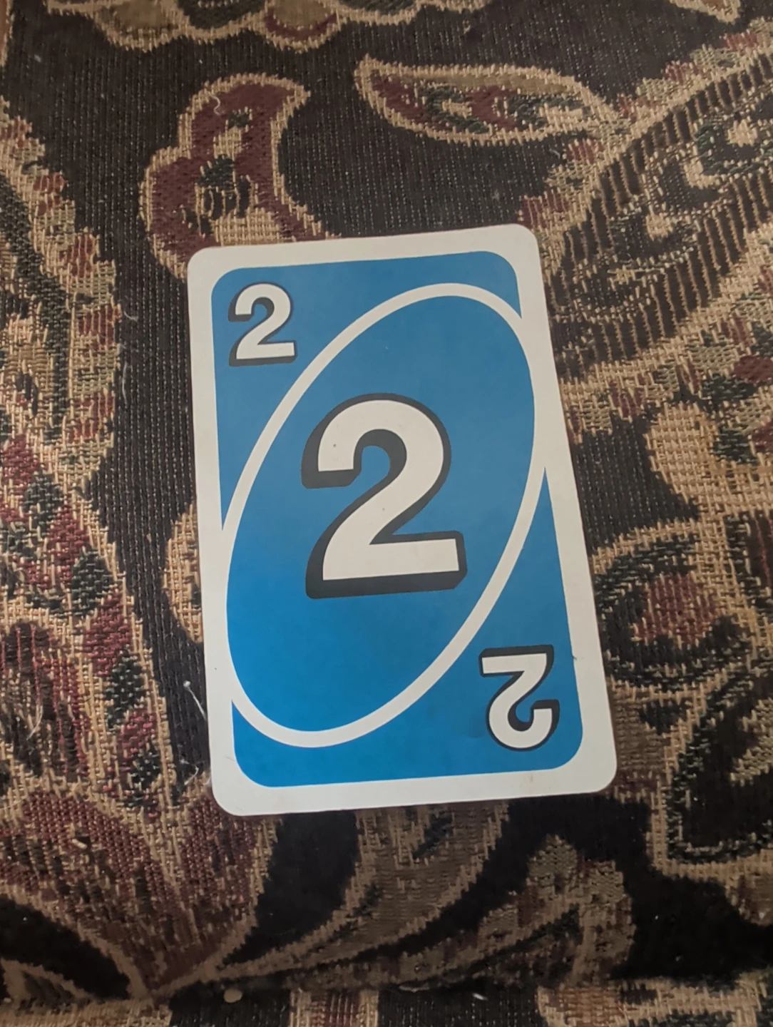 UNO Blue Number 2 Card