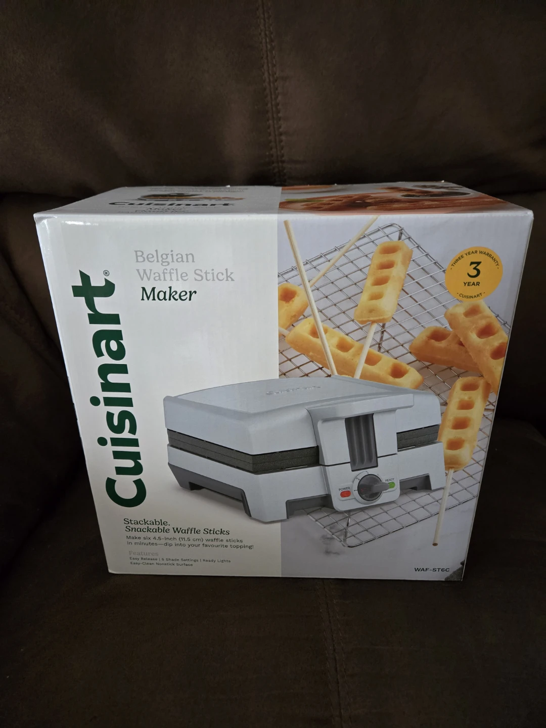 Cuisinart Waffle Stick Maker, Bakes 6 (BNIB)