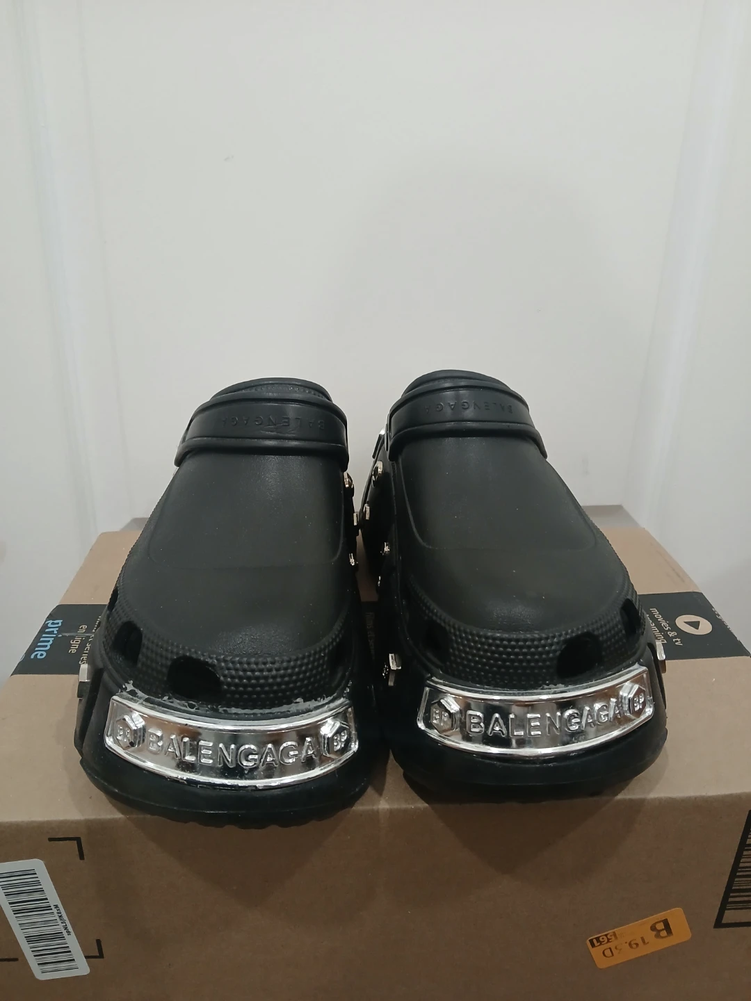 Black Platform Crocs