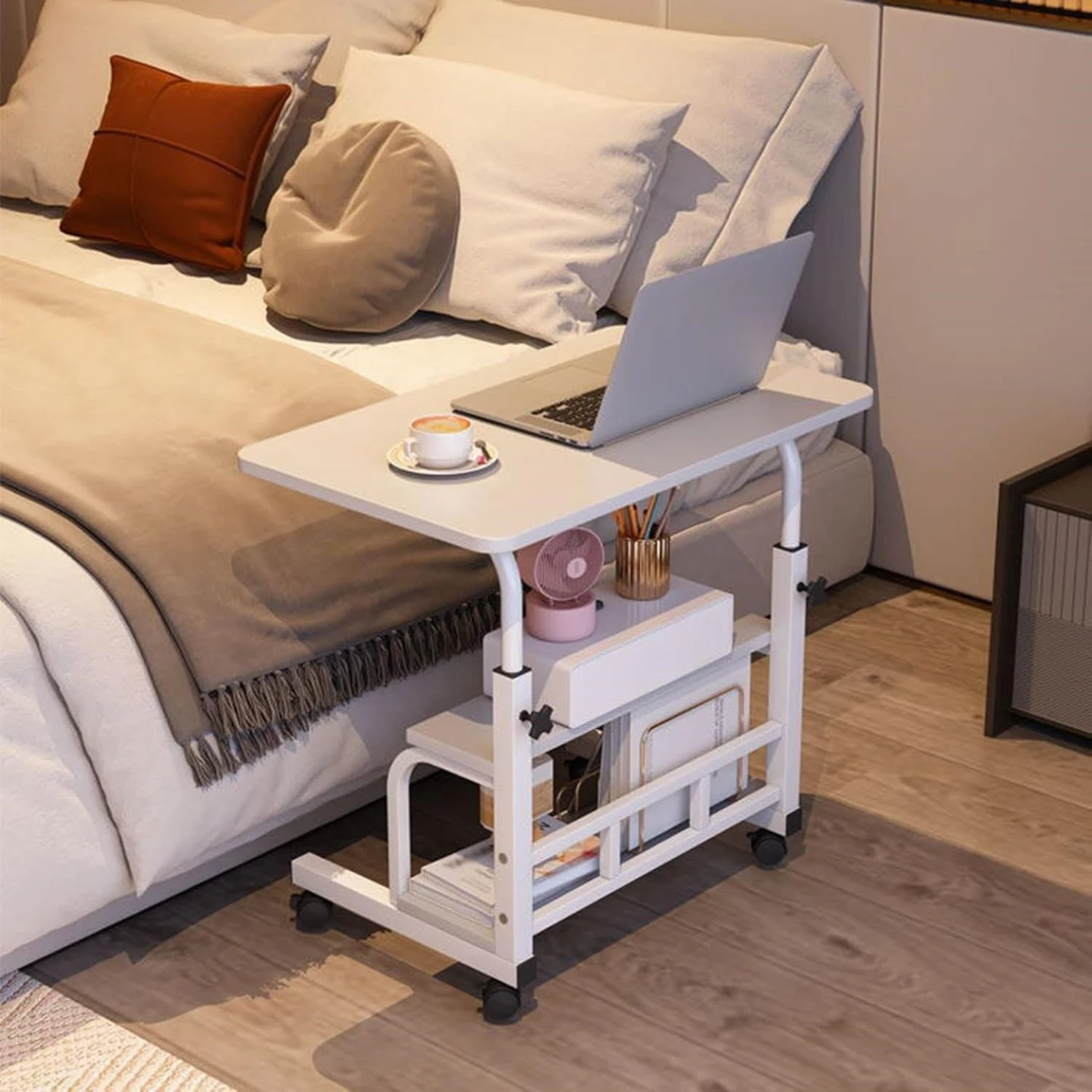 Adjustable Rolling Laptop Table