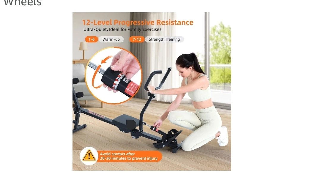 Sportneer Foldable Hydraulic Rowing Machine - photo 2