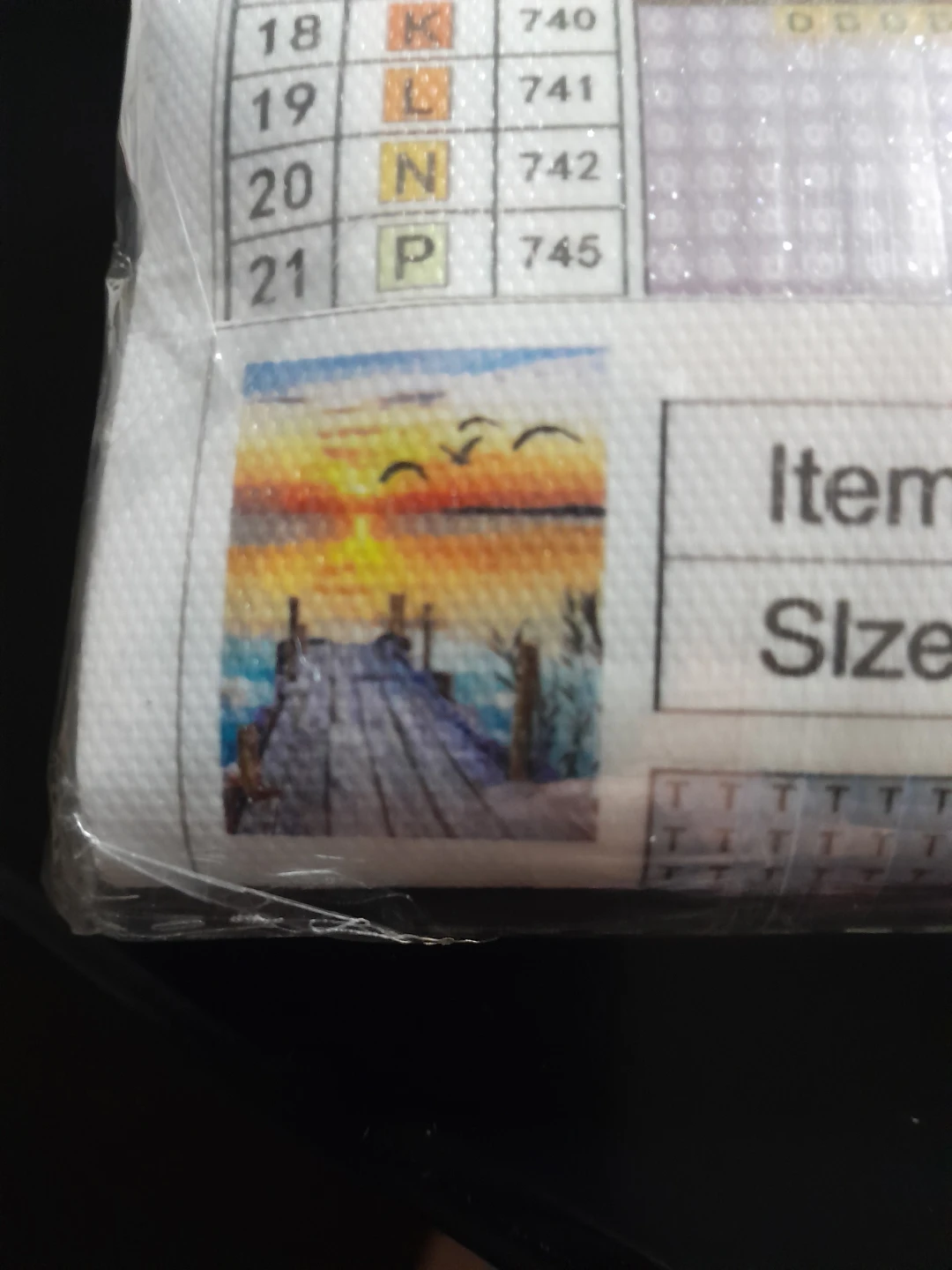 Diamond Painting Kit - Sunset Dock Scene - photo 2