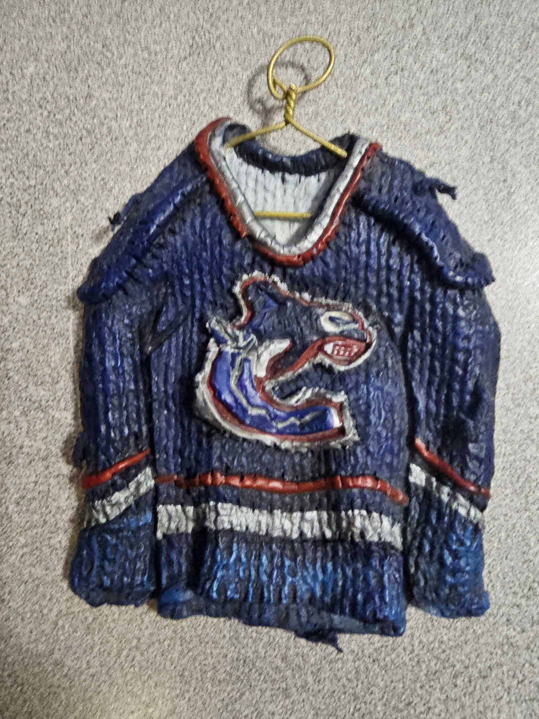 Vancouver Canucks Hockey Jersey Wall Decor