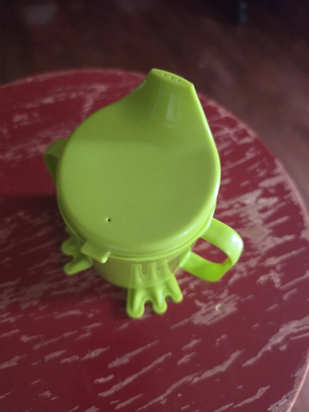 Green sippy cup