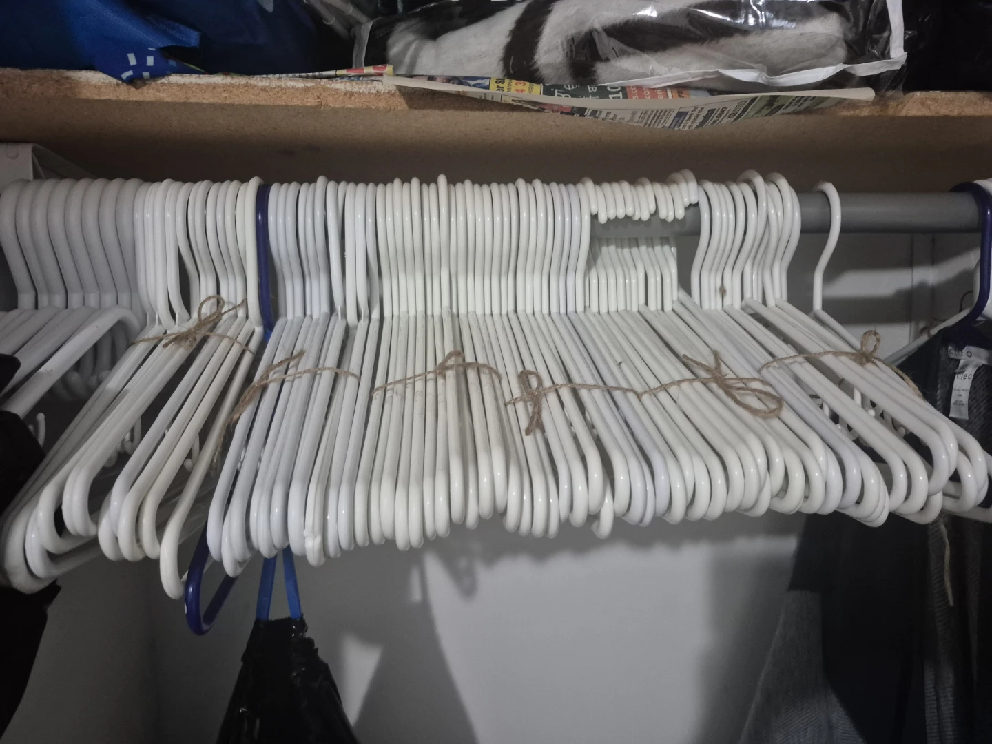 White Plastic Clothes Hangers