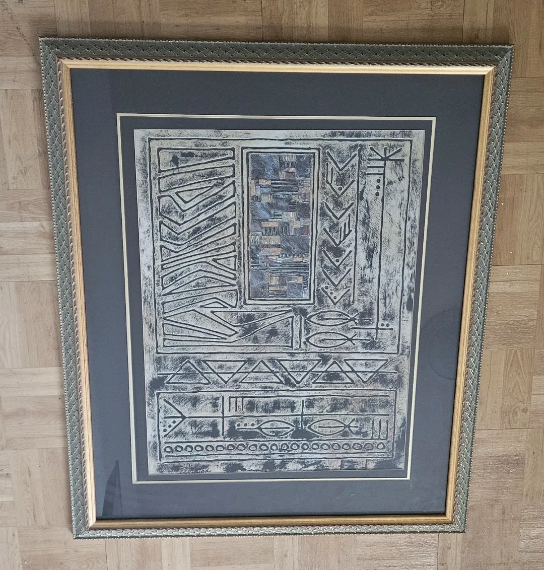 Framed Art Print Abstract Design