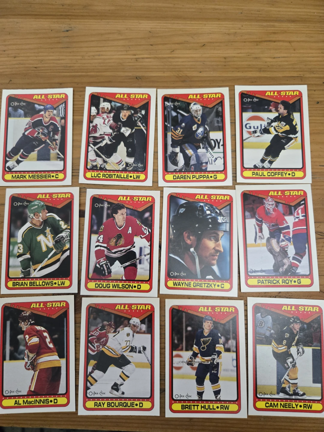 O-Pee-Chee All-Star Hockey Cards