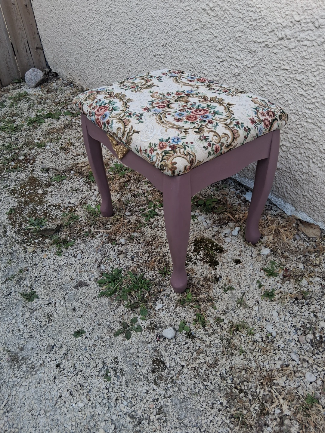 Floral Footstool Ottoman