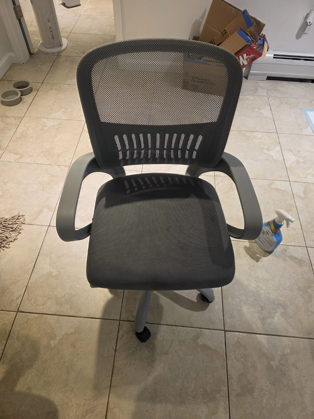 Grey mesh office chair - photo 2