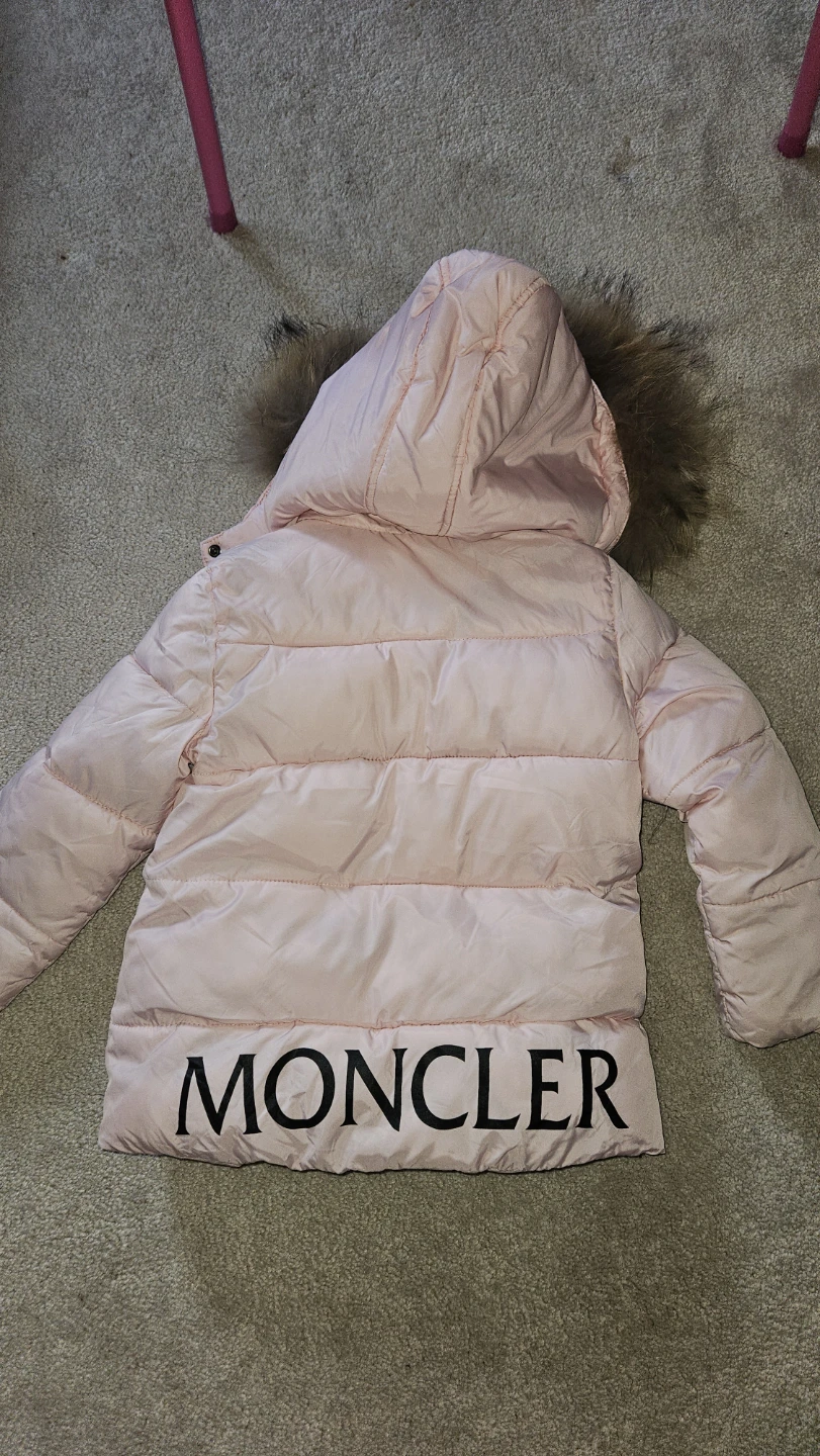 Moncler Pink Puffer Jacket with Fur Hood - photo 4