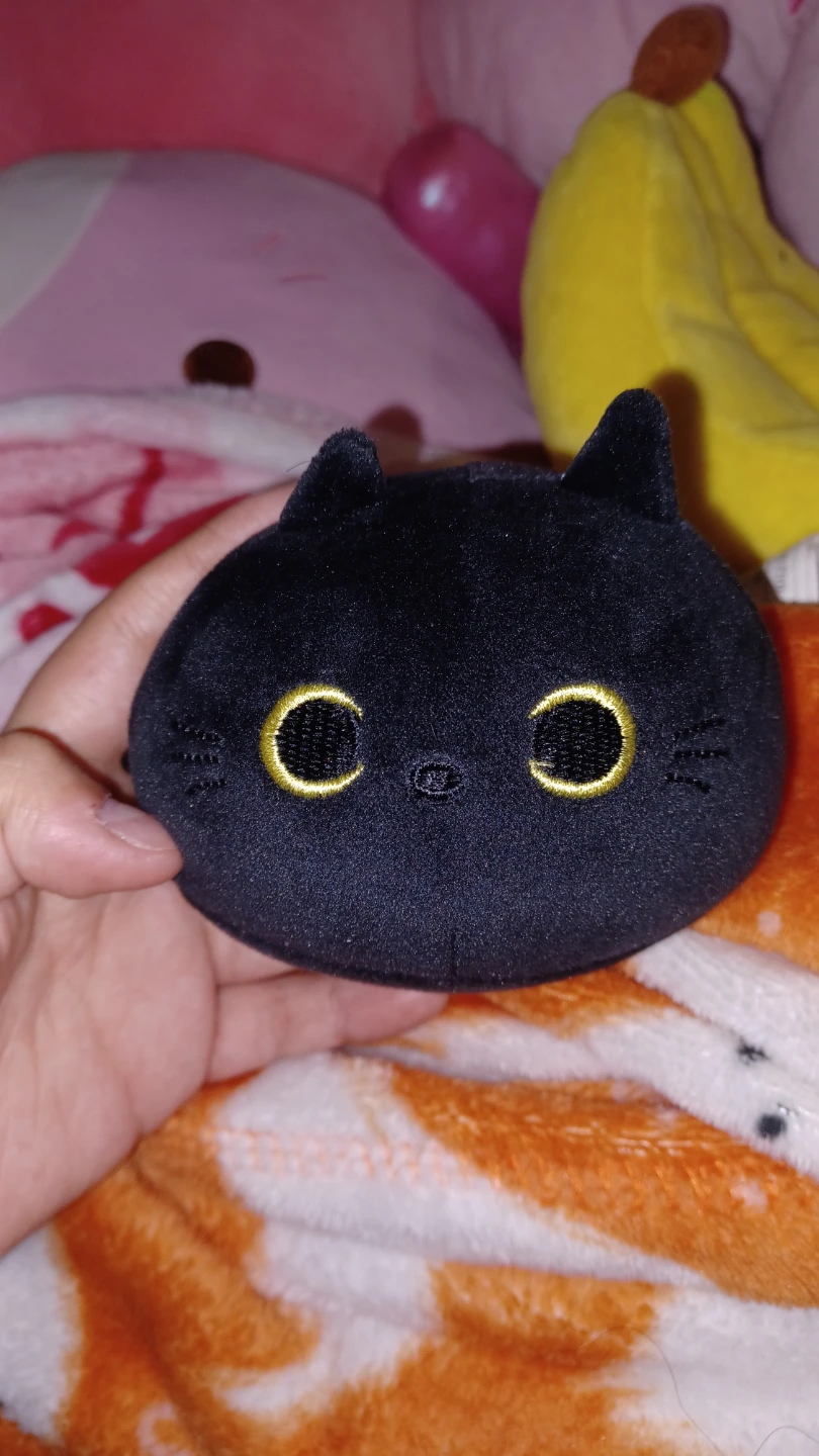 Black Cat Plush Coin Purse