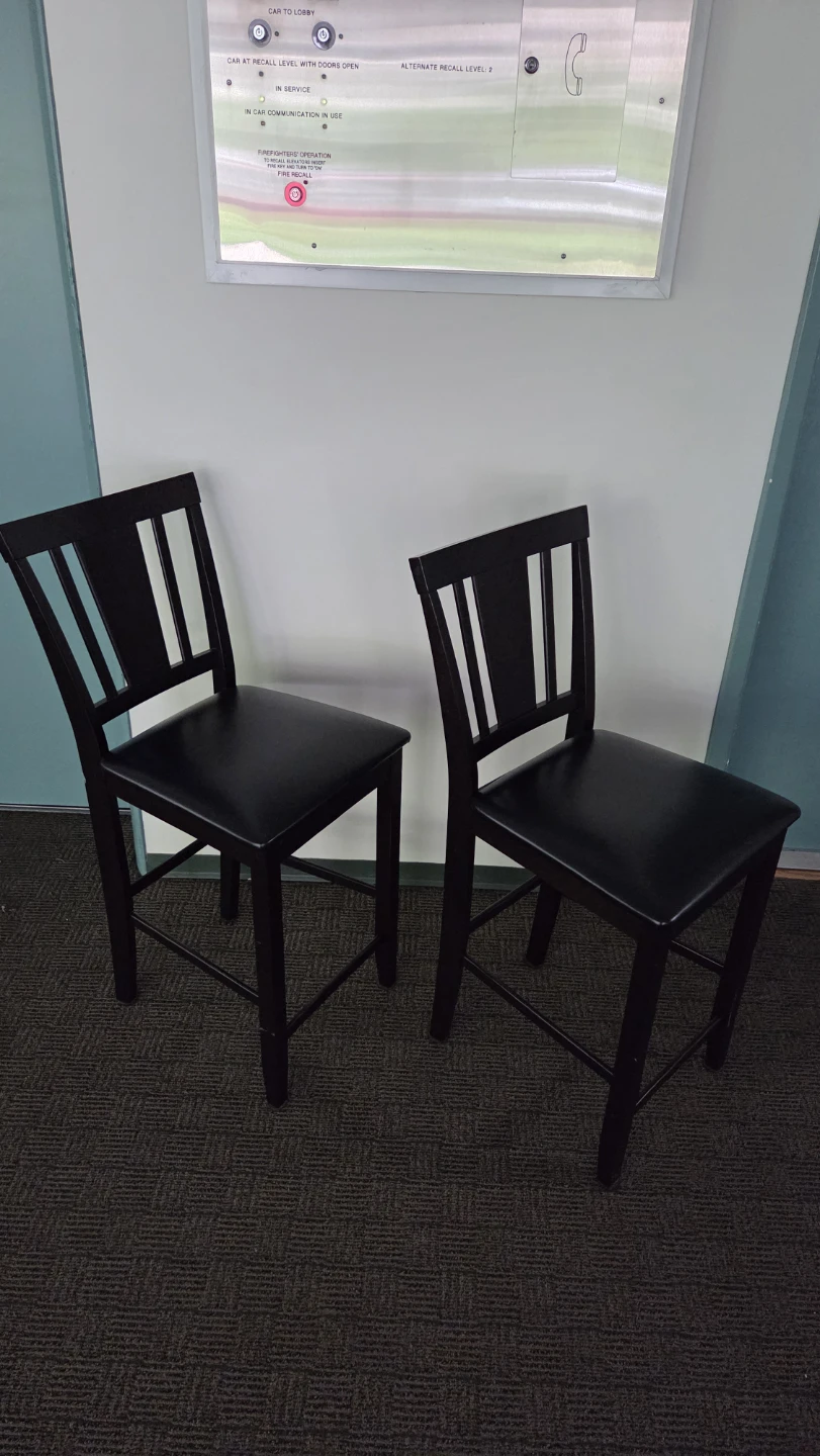 Two dining chairs, see description for pickup info