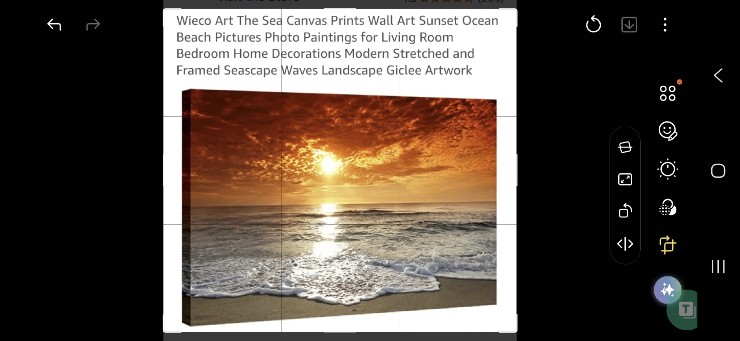 Wieco Art Canvas Prints Wall Art Sunset Ocean Beach Pictures