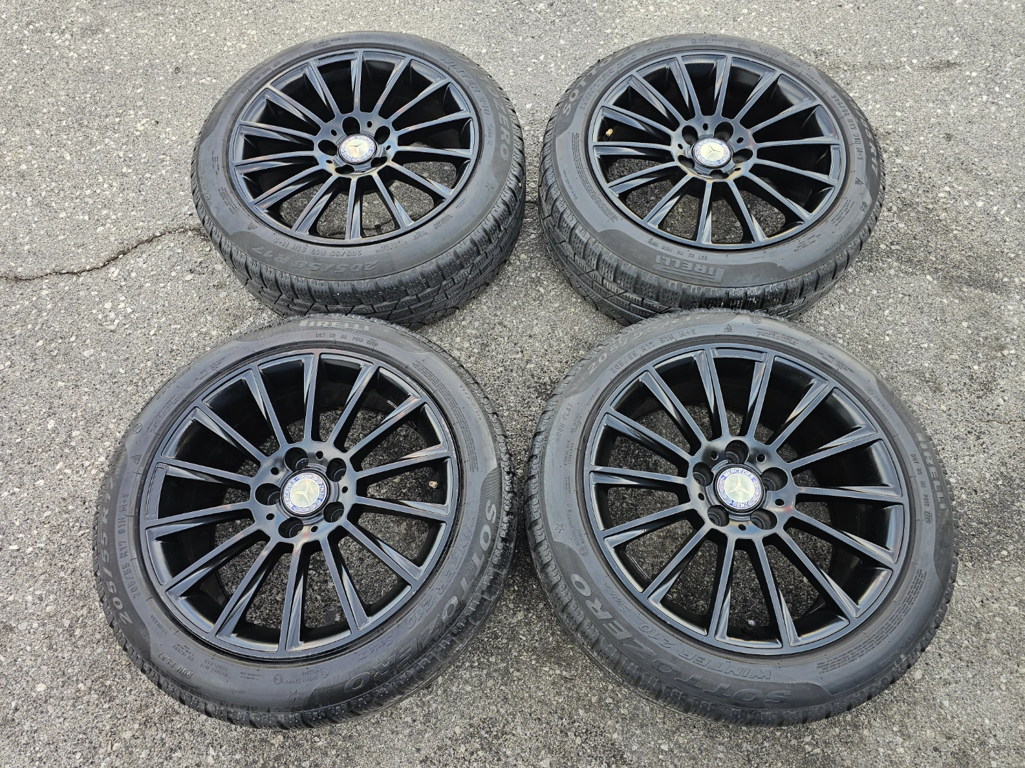 MERCEDES BENZ A-CLASS, B-CLASS WINTER TIRES ON RIMS
